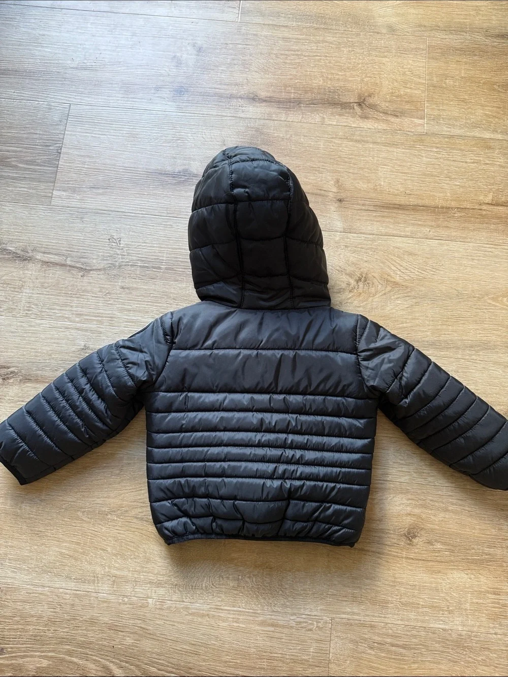 Nike Toddler Black Hooded Puffer Coat